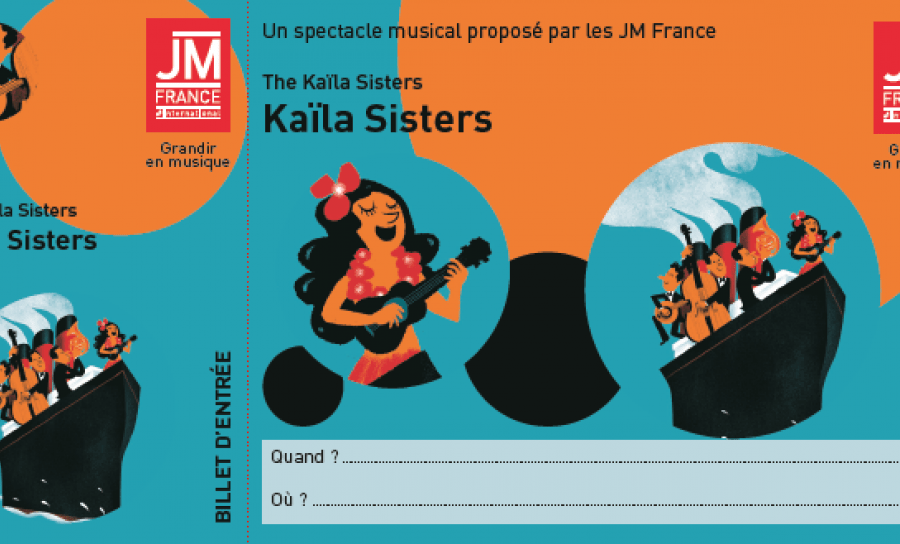 Outil pédagogique : exemple billet enfant Kaïla Sisters (recto)