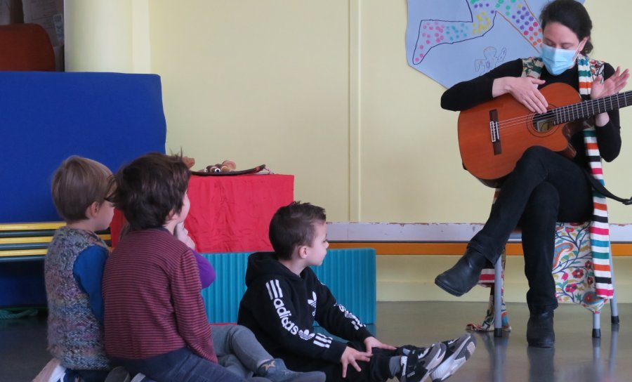 Mon concert en classe avec Christine Audat - Pecq IDF