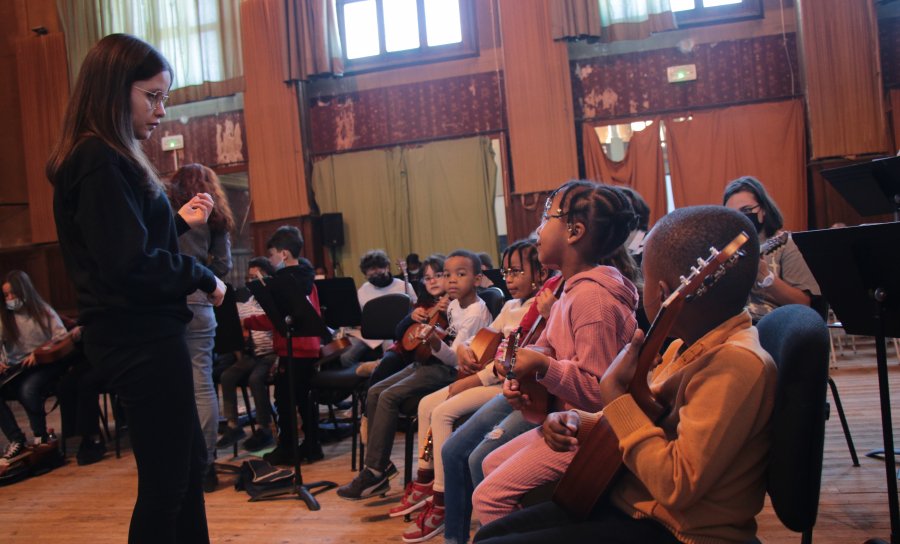 Répétition de l'Orchestre de mandoline des Minots de Marseille