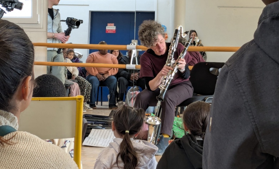 Découverte de la clarinette au centre social Nelson Mandela © DR